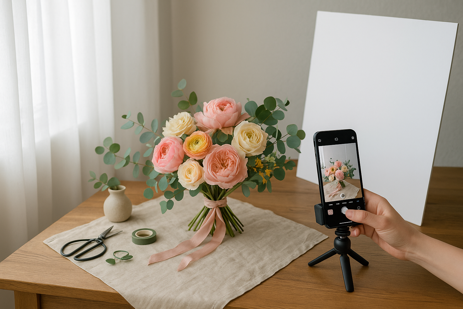 Buchetele de flori și fotografia de Instagram: cum le pregătești pentru camera foto?